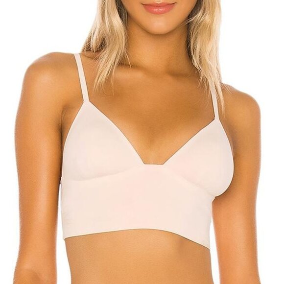 NWOT Free People Intimately Sage Longline Bralette Bra Nude Cream Size S - Picture 2 of 10